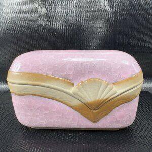 Crowning‎ Touch Collection Crystalline Pottery Shell Trinket Dish Jewelry Holder